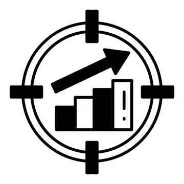 Efficiency Target Dualtone Icon Stock Illustration