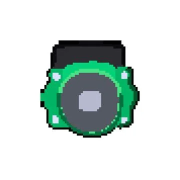 Efficiency water circulation pump pixel art vector illustration Stock Illustration