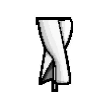 Efficiency wind turbine home use pixel art vector illustration Stock Illustration