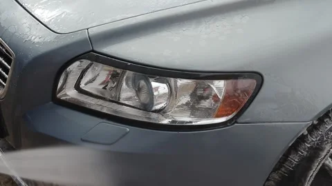 An Efficient and Effective Car Washing Process Utilizing a Pressure Washer for B Stock Footage 305407919