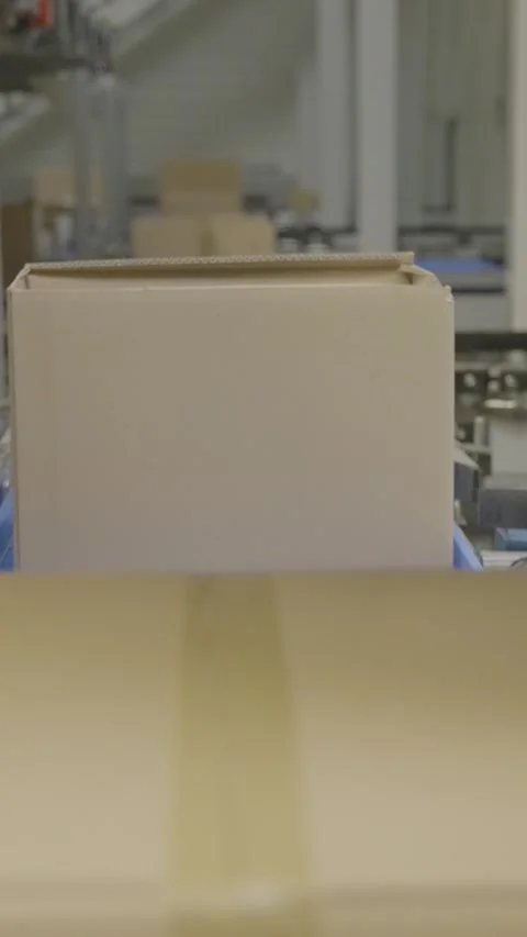 Efficient Automated Conveyor System in Warehouse for Logistics Stock Footage 320152351