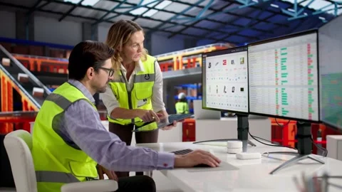 Efficient Automation In Logistics: Enhancing Business Video stock 326948199