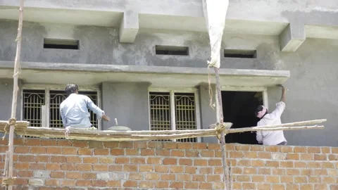 Efficient Building Maintenance - Skilled Craftsmanship on Display Stock Footage 314470401