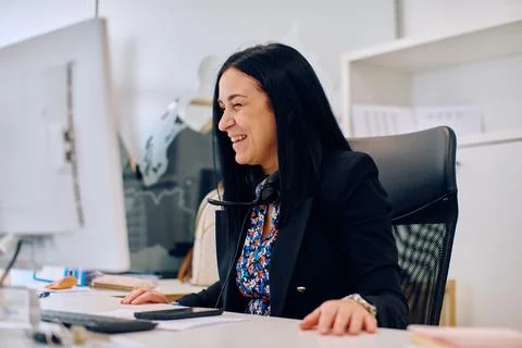 Efficient Call Center Agent Providing Seamless Customer Assistance Stock Photos