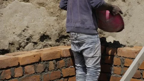 Efficient Construction - A Skilled Worker's Process Video stock 314467050