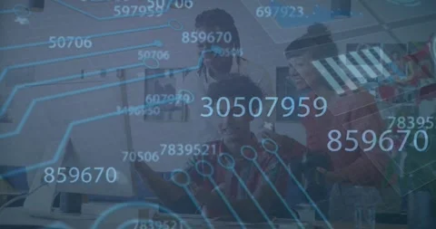 Efficient data management for businesses with our digital solutions. Stock Footage 328010418