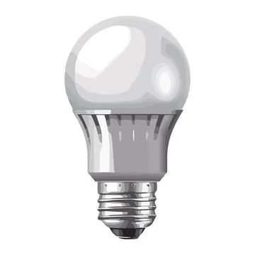 Efficient electric lightbulb glows bright with innovation Stock Illustration