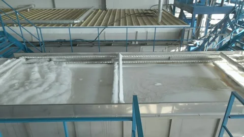 Efficient filtration techniques in a modern factory environment. Moving together Stock Footage 306300216