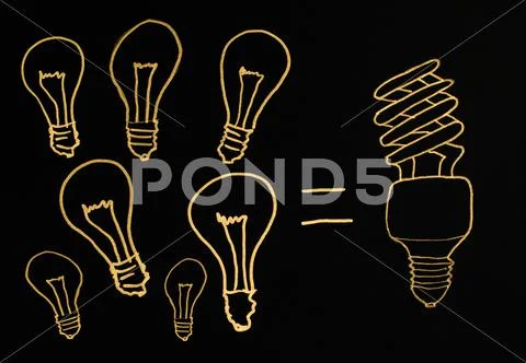 Efficient lamps Stock Illustration