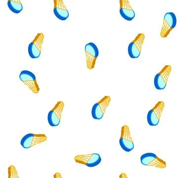 Efficient light bulb isometric icon seamless pattern Stock Illustration