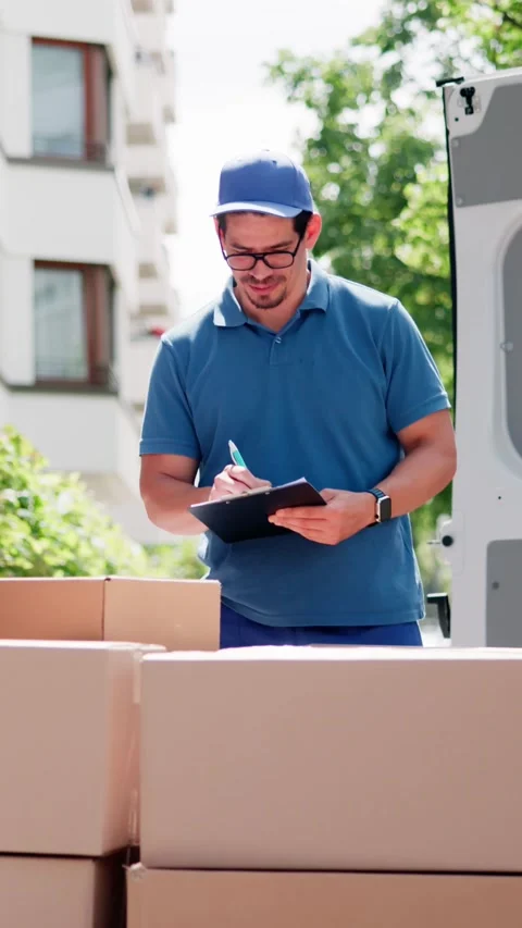 Efficient Mover Professional Service For Delivering Stock Footage 314137493