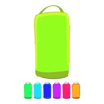 Efficient packing cube vector cartoon graphic Stock Illustration