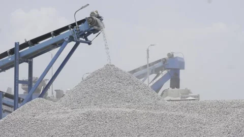 Efficient Rock Sorting - Automated Process in Action Stock Footage 314443216