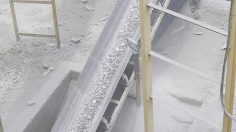 Efficient Rock Sorting Machine in Action - Optimized for SEO Stock Footage 314446773