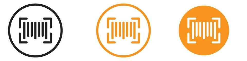 Efficient Scan Barcode Icon for Inventory and Retail Graphics Essential for.. Illustrazione stock