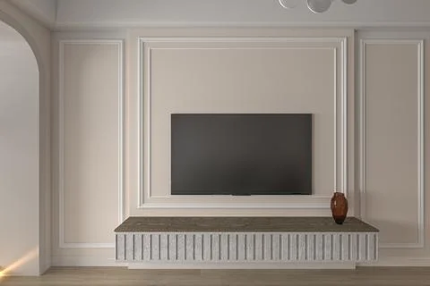 Efficient Space Utilization Smart Storage Solutions for Living Room Interiors イラスト素材