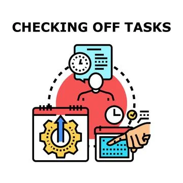 Efficient task management planning and successful project completion Stock Illustration