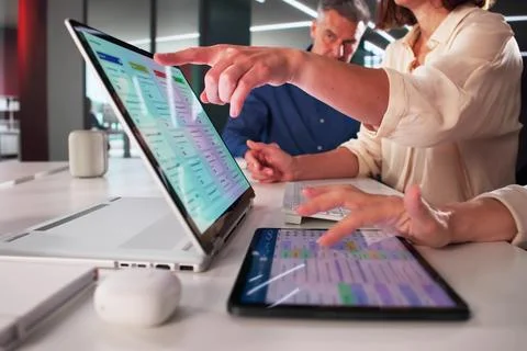 Efficient Task Scheduling With Agile Software On Kanban List - The Person Cou Stock Photos