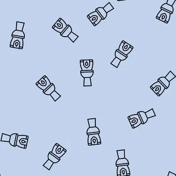 Efficient toilet water saving line seamless pattern Stock Illustration