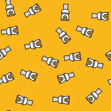 Efficient toilet water saving vector seamless pattern イラスト素材