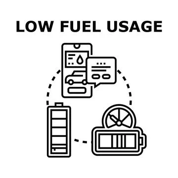 Efficient vehicle energy usage and battery management Stock Illustration