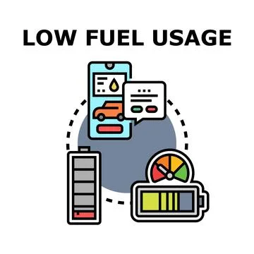 Efficient vehicle energy usage and battery management Stock Illustration