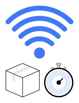 Efficient Wireless Communication with Quick Delivery and Time Management Sy.. Illustration