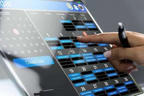 Efficiently Organize Your Schedule 스톡 사진