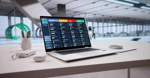Efficiently Organizing Work Tasks With Innovative Scheduling Software Program Fotos de archivo