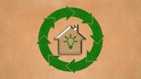 Effiency home Stock Illustration