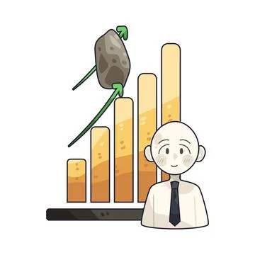 Effort illustration 스톡 일러스트