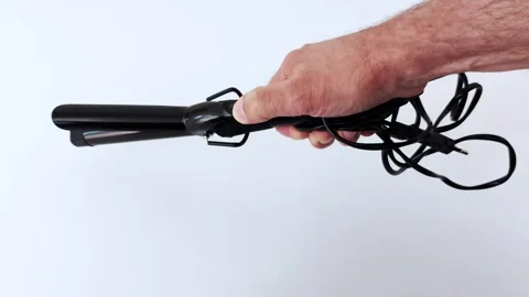 Effortless Curls Tutorial-Master the Curling Iron Like a Pro Stock Footage 311974219