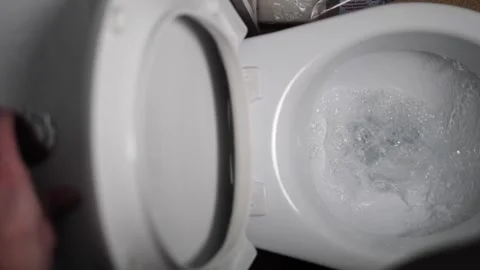 Effortlessly maintain a clean bathroom by demonstrating the simple act of Vidéo 268741685