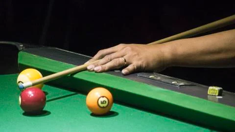 Efren Bata Reyes Hand Playing 8 Balls Pool Stock Photos