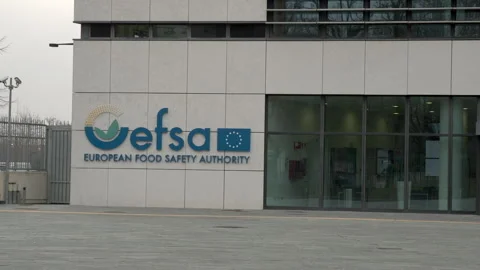 EFSA building and sign, Parma, Italy, February 15, 2024 Stock Footage 273769902
