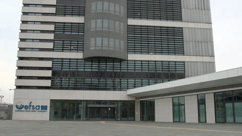 EFSA building and sign, Parma, Italy, February 15, 2024 Stock Footage 273769903