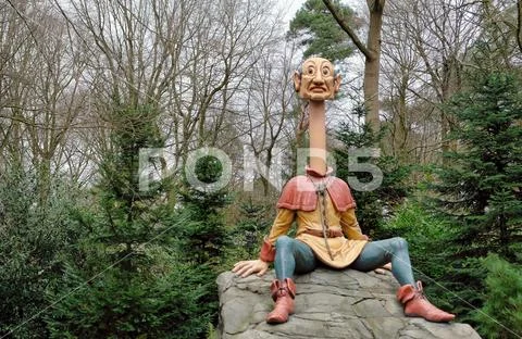 Efteling, Themepark in The Netherlands, Fairytale Forest, Longneck john Stock Photos