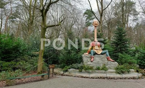 Efteling, Themepark in The Netherlands, Fairytale Forest, Longneck john Stock Photos