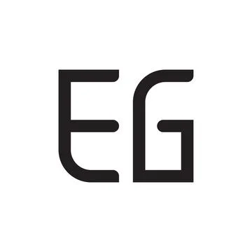 Eg initial letter vector logo icon Ilustração Stock