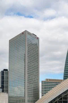 The Egee Tower (Tour Égée) in La Defense, head office of Elior, Paris, France Stock Photos