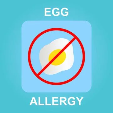 Egg allergy Stock Illustration