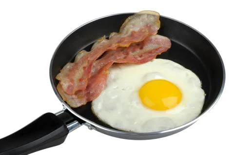 Egg and bacon Stock Photos