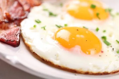Egg and bacon Stock Photos