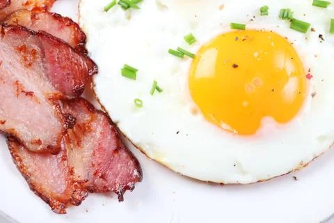 Egg and bacon Stock Photos
