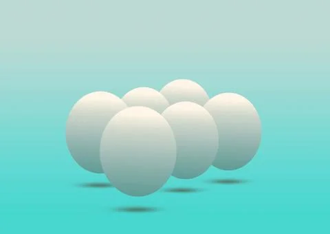 Egg and balance Stock Illustration