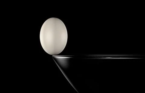 Egg and balance Stock Photos