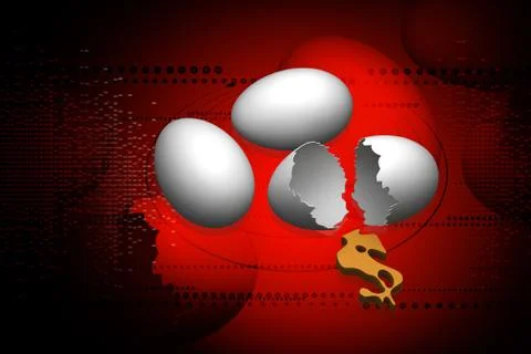 Egg and dollar Illustrazione stock