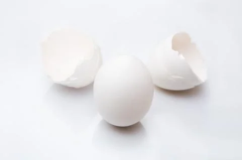 Egg and egg shell Stock Photos