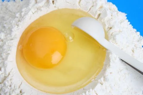 Egg and Flour Stock Photos