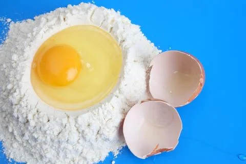 Egg and Flour Stock Photos